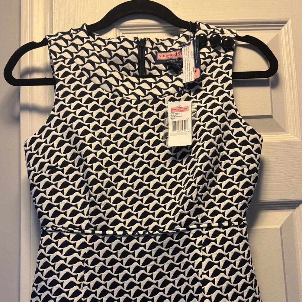 Vineyard Vines Black and White Mini Dress - Picture 3 of 8